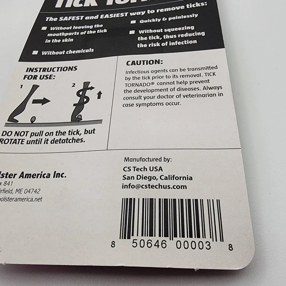 Tick Tornado 2 in Pack Pro Pet Dog Horse Cat Tick Removal Tool Quick Easy & Safe